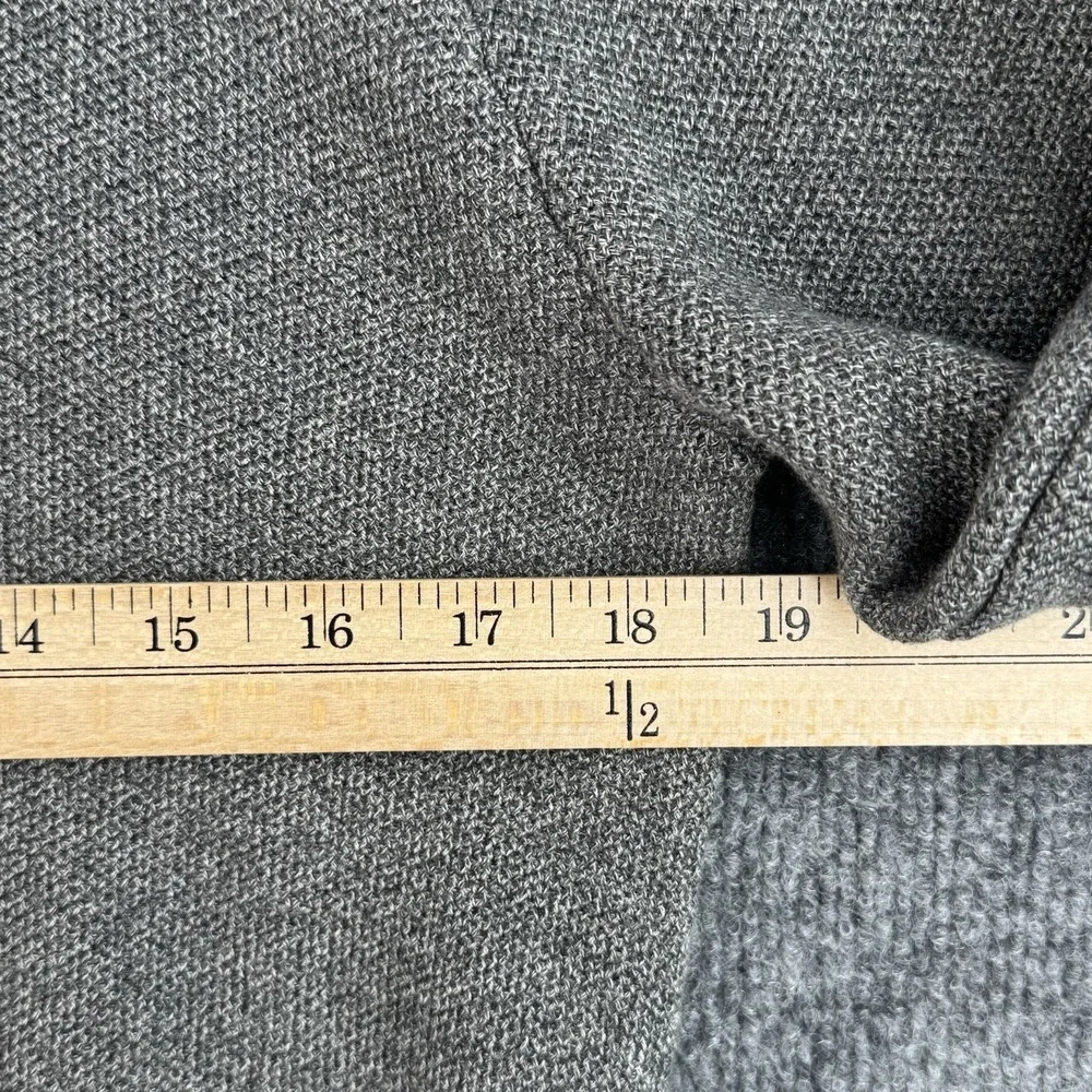 Polo Ralph Lauren Quarter Zip Sweater Mens M Gray Pima Cotton Knit Pony Logo